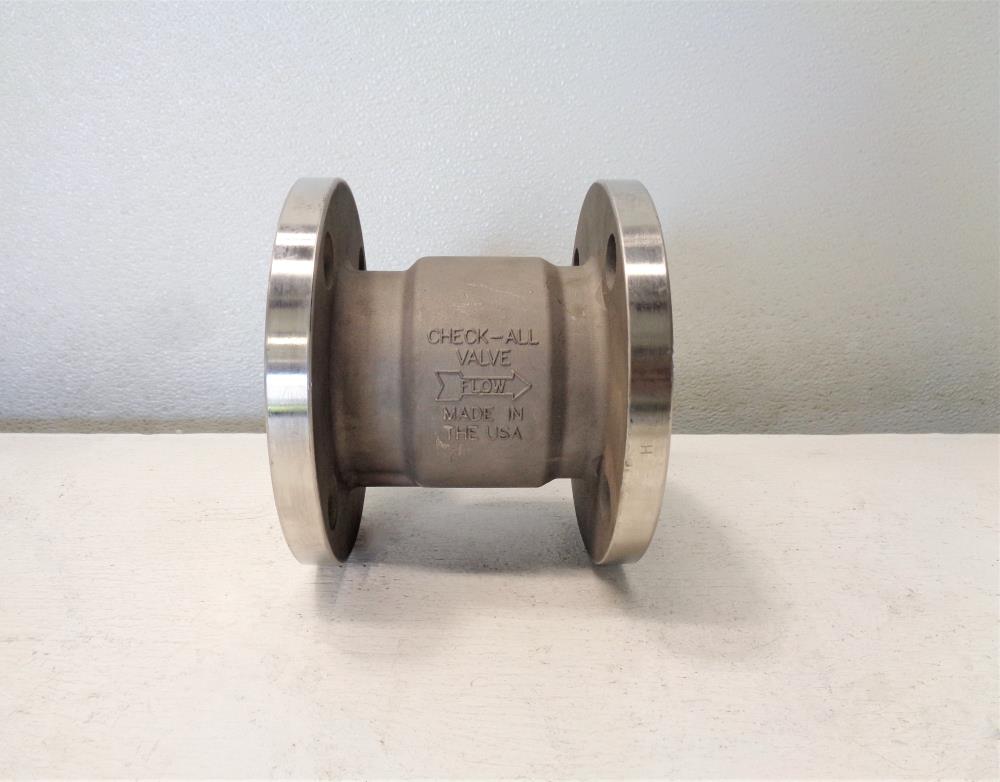 Check-All 2" Flanged Check Valve, Stainless Steel, HVKSS